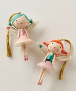 Lenox Forever Friends Fairy 2-Piece Ornament Set