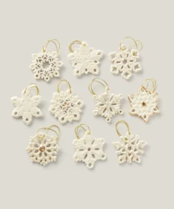 Lenox Snowflake 10-Piece Ornament Set