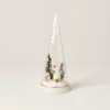 Lenox Décor Merry & Magic Light-Up Sledding Snowman Glass Cone