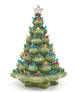 Lenox Treasured Traditions Green Light-Up Tree Figurine 5 Lenox Treasured Traditions Green Light-Up Tree Figurine