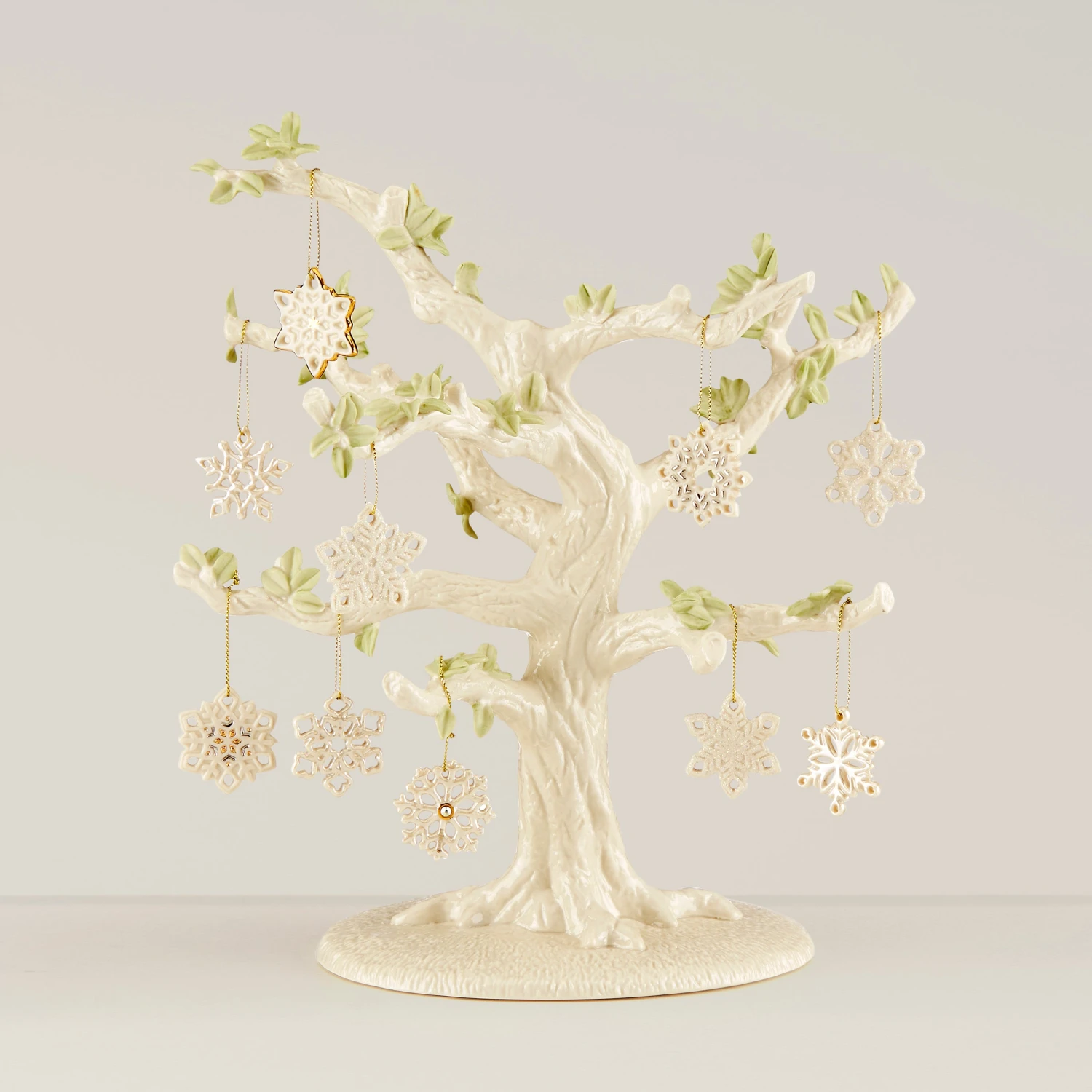890633_w10.jpg Lenox Snowflake 10 Piece Ornament & Tree Set