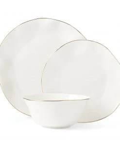 Lenox Blue Bay White 12-Piece Dinnerware Set