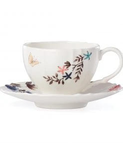Lenox Sprig & Vine Teacup & Saucer