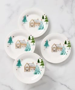 Lenox Balsam Lane 4-Piece Tidbit Plate Set