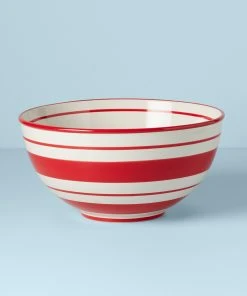 Lenox Holiday Handpaint Stripe Mixing Bowl