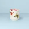 Lenox Butterfly Meadow Scalloped Pink Citrus Candle Home Décor
