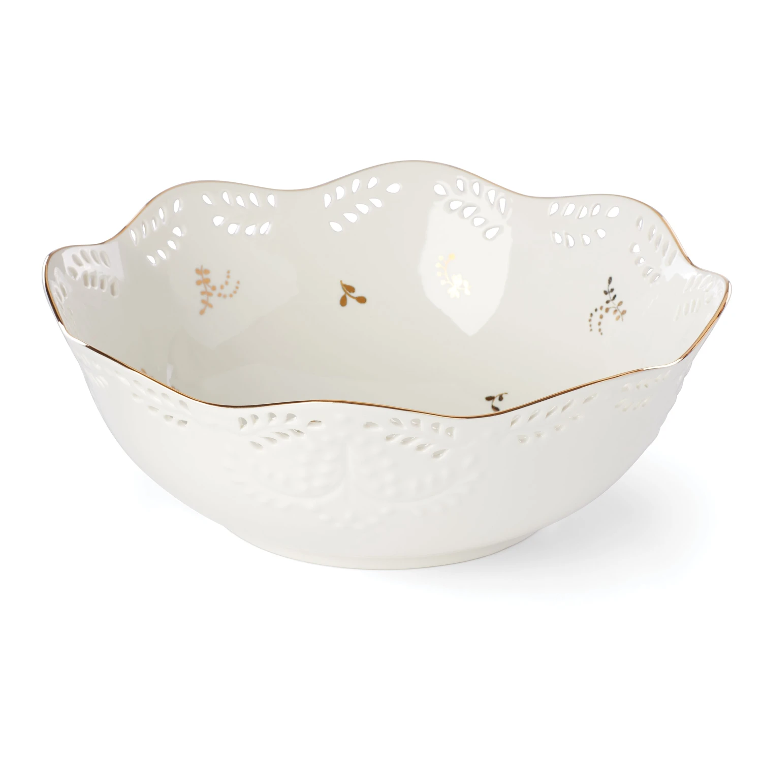Lenox Opal Innocence Flourish Serving Bowl Dinnerware 4 Lenox Opal Innocence Flourish Serving Bowl Dinnerware