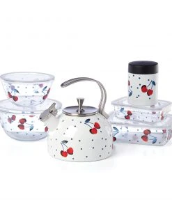 Kate Spade Vintage Cherry Dot Insulated Food Container Kitchen