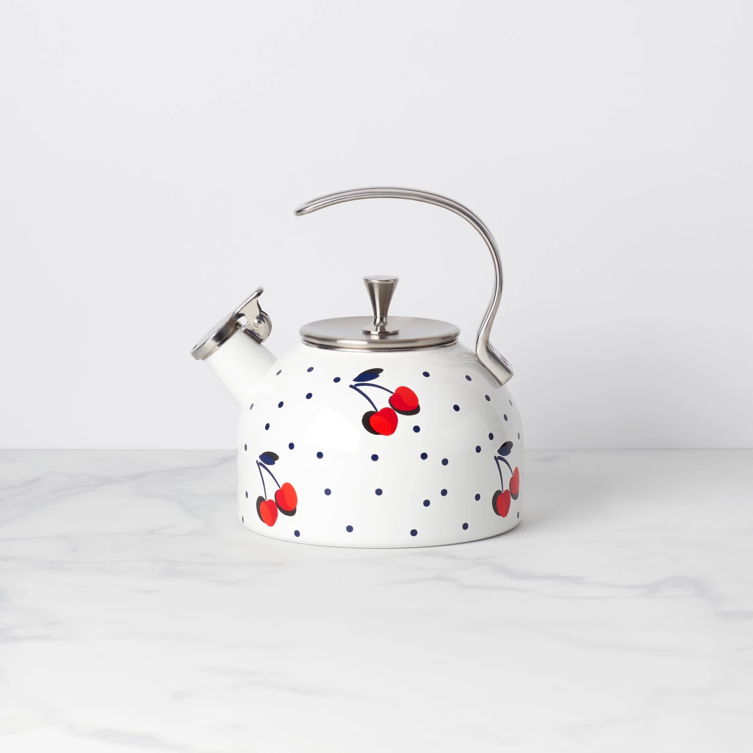 Kate Spade Kitchen Vintage Cherry Dot Tea Kettle 3 Kate Spade Kitchen Vintage Cherry Dot Tea Kettle