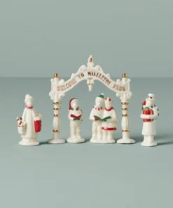 Lenox Mistletoe Park 5-Piece Figurine Set Home Décor