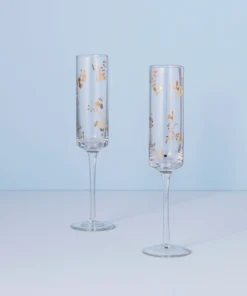 Lenox Opal Innocence Flourish 2-Piece Toasting Flute Set Drinkware