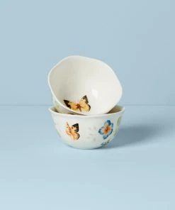 Lenox Butterfly Meadow 2-Piece Dessert Bowl Set