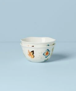Lenox Butterfly Meadow 2-Piece Dessert Bowl Set