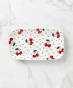 Kate Spade Vintage Cherry Dot Hors D'oeuvre Tray Dinnerware
