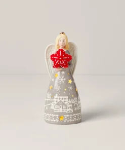 Lenox Home Décor Festive Folk Light-Up Angel Figurine