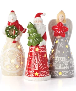 Lenox Home Décor Festive Folk Light-Up Angel Figurine