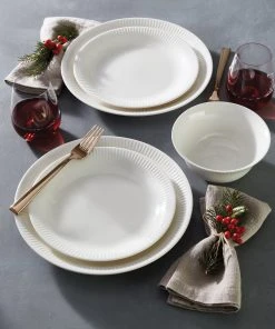 Lenox Dinnerware Profile White Porcelain 4-Piece Accent Plate Set 15 Lenox Dinnerware Profile White Porcelain 4-Piece Accent Plate Set