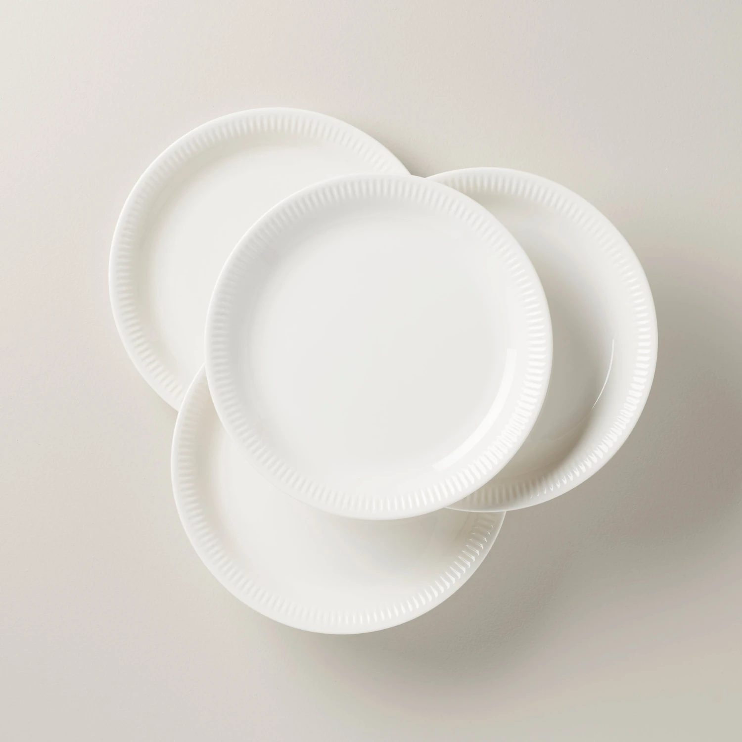 891166_w10.jpg Lenox Profile White Porcelain 4-Piece Dinner Plate Set Dinnerware
