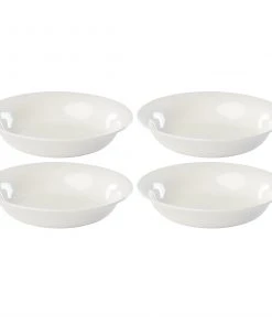 Lenox Dinnerware Profile White Porcelain 4-Piece Pasta Bowl Set