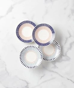 Kate Spade Brook Lane 4-Piece Tidbit Plate Set Dinnerware