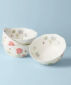 Lenox Dinnerware Butterfly Meadow 4-Piece Large All-Purpose Bowls