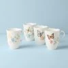Lenox Butterfly Meadow 4-Piece Mug Set