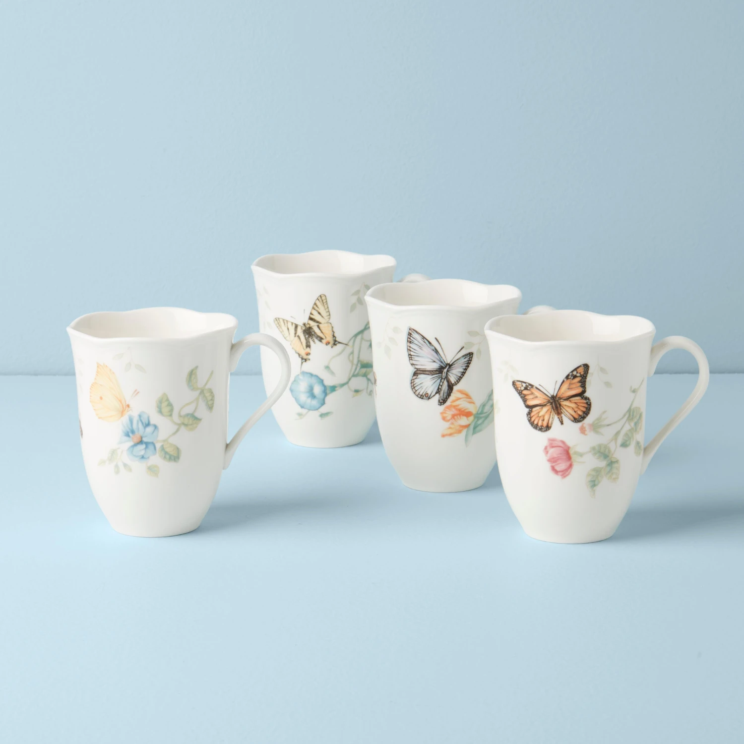 891271_W10-1.jpg Lenox Butterfly Meadow 4-Piece Mug Set