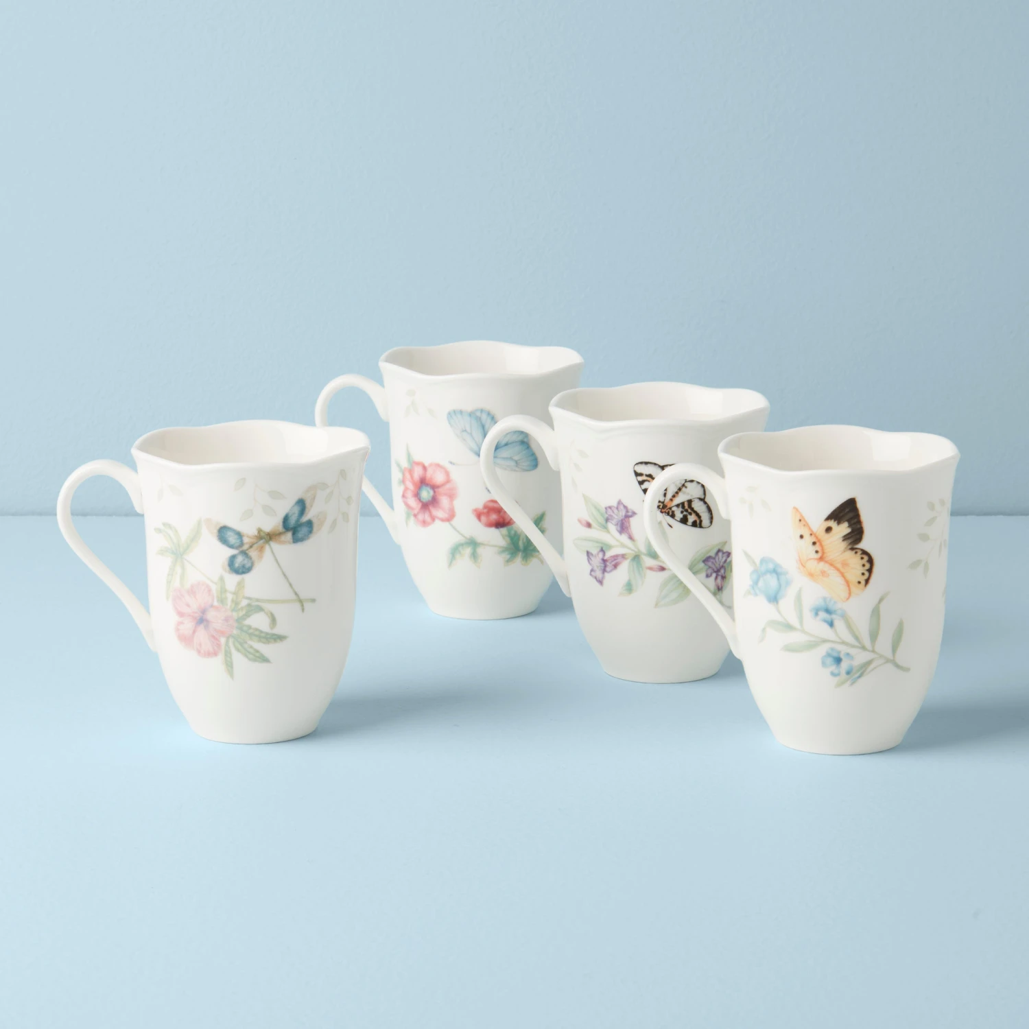 891271_W10-2.jpg Lenox Butterfly Meadow 4-Piece Mug Set