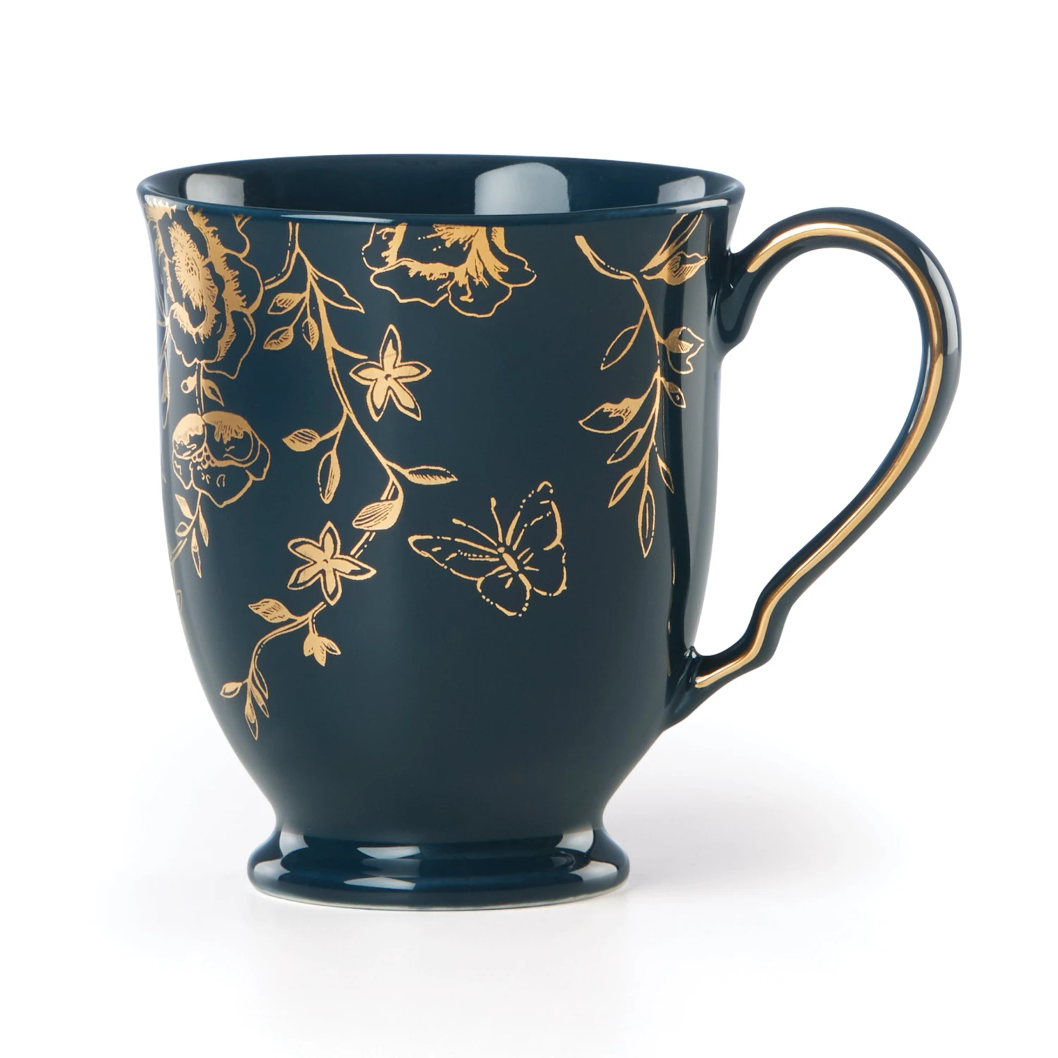 891300_wHR.jpg Lenox Dinnerware Sprig & Vine Footed Mug