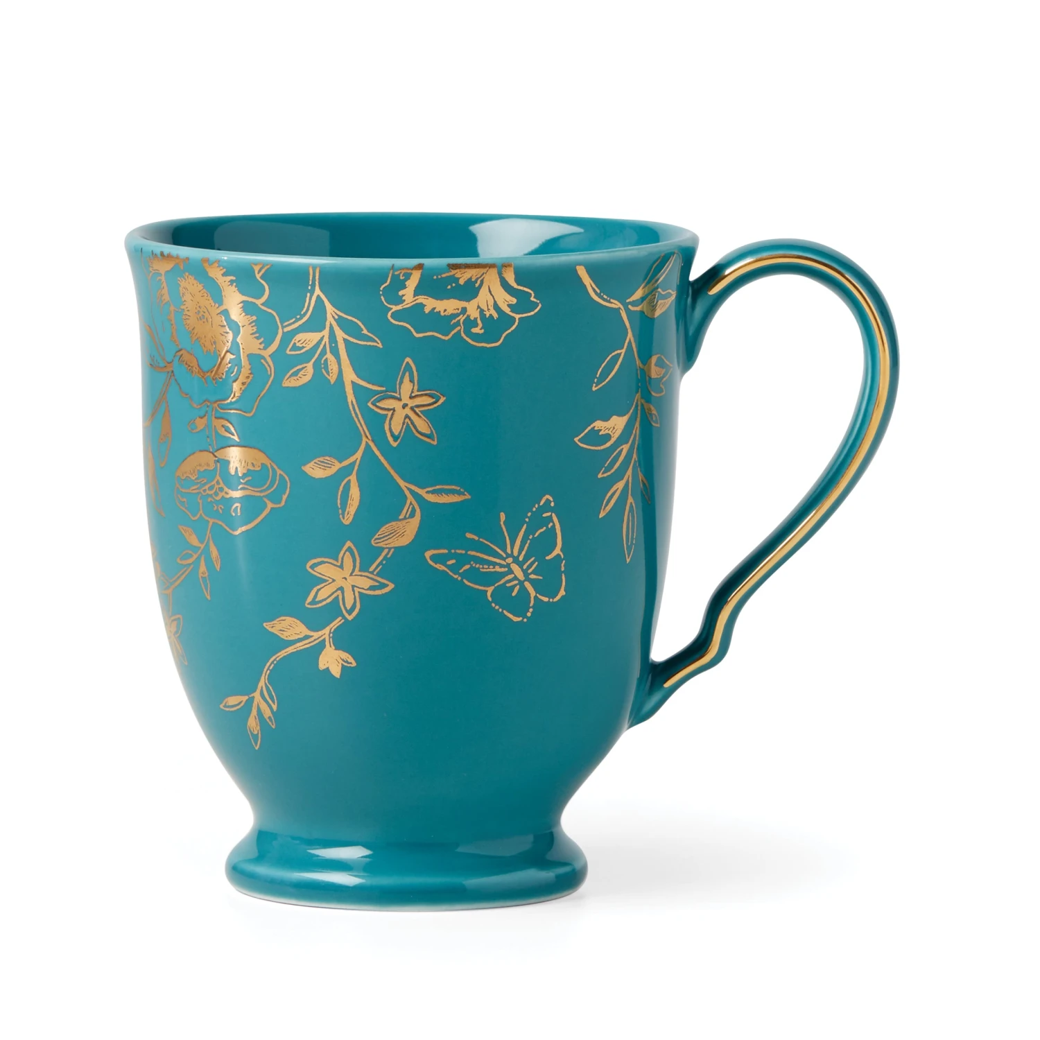 891302_wHR.jpg Lenox Dinnerware Sprig & Vine Footed Mug