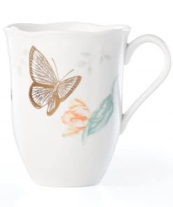 Lenox Butterfly Meadow Gold Mug Dinnerware