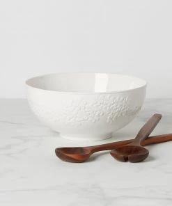 Kate Spade Dinnerware Blossom Lane Salad Bowl & Servers