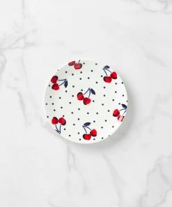 Kate Spade Vintage Cherry Dot Accent Plate
