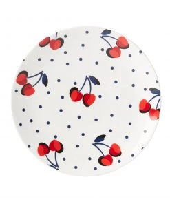 Kate Spade Vintage Cherry Dot Accent Plate