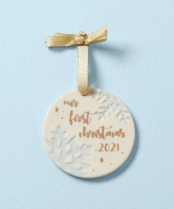 Lenox 2021 Our First Christmas Ornament