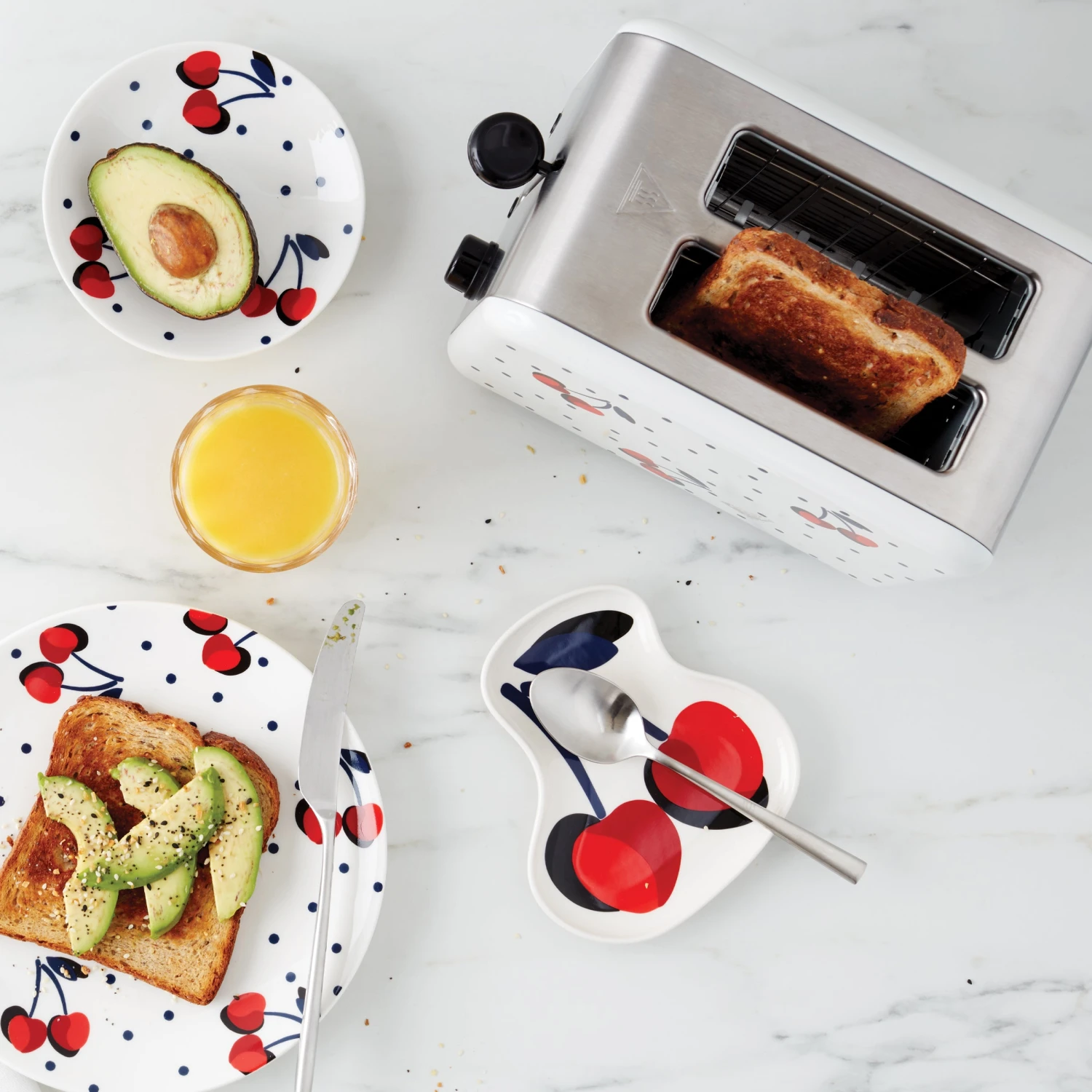 Kate Spade Kitchen Vintage Cherry Dot Toaster 5 Kate Spade Kitchen Vintage Cherry Dot Toaster