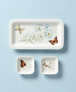 Lenox Butterfly Meadow Sushi Plate & Bowls Dinnerware