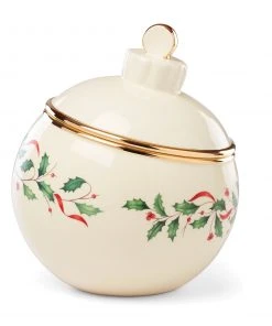Lenox Holiday Ornament Cookie Jar Dinnerware