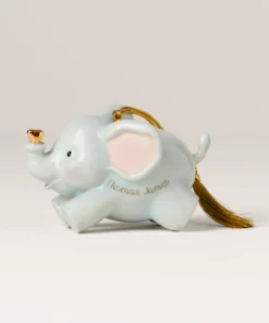 Lenox Personalized Ornaments Baby's First Christmas Elephant Ornament
