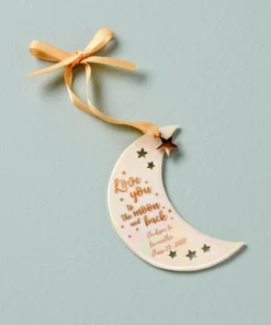 Lenox Love You To The Moon & Back Ornament Personalized Ornaments