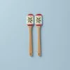 Lenox Holiday Handpaint Stripe 2-Piece Spatula Set Kitchen 1 Lenox Holiday Handpaint Stripe 2-Piece Spatula Set Kitchen
