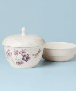Lenox Butterfly Meadow 3-Piece Stackable Bowl Set 5 Lenox Butterfly Meadow 3-Piece Stackable Bowl Set