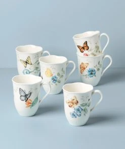 Lenox Dinnerware Butterfly Meadow 6-Piece Mug Set
