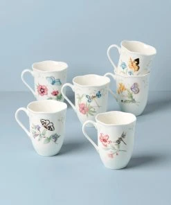 Lenox Dinnerware Butterfly Meadow 6-Piece Mug Set