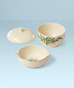 Lenox Holiday Stackable Bowl Set Dinnerware