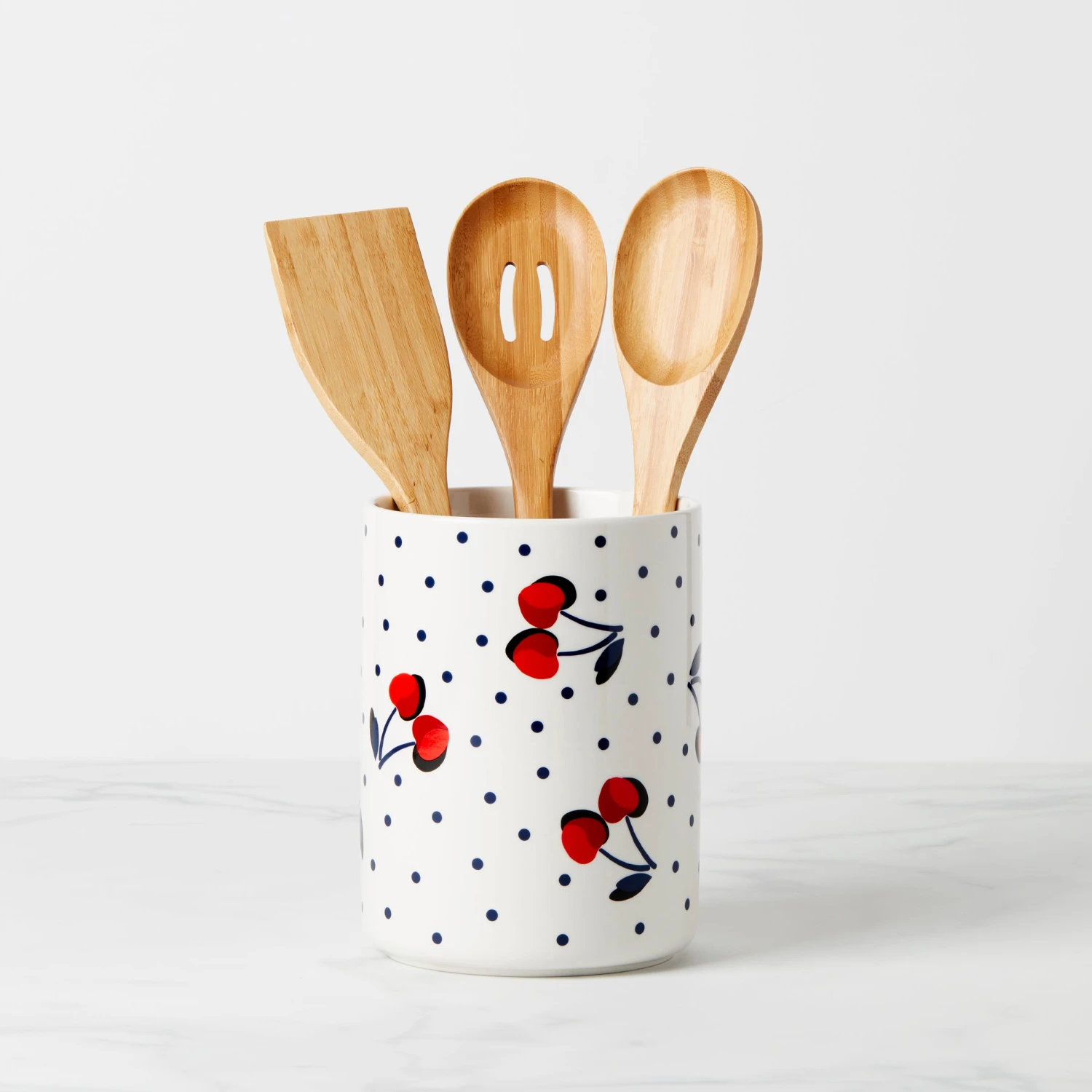 893169_w10.jpg Kate Spade Vintage Cherry Dot 4-Piece Utensil Crock Set Kitchen
