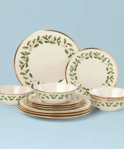 Lenox Dinnerware Holiday 12-Piece Plate & Bowl Set
