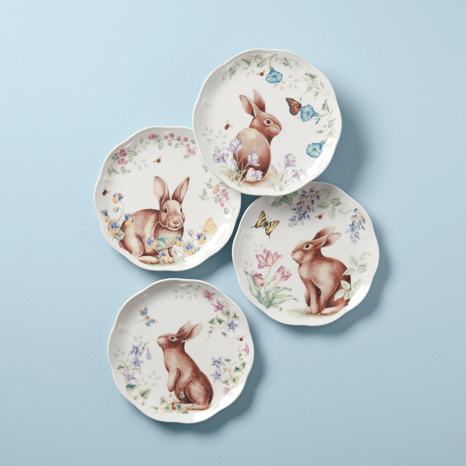 893465_w10.jpg Lenox Butterfly Meadow Bunny 4-Piece Accent Plate Set