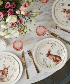 Lenox Butterfly Meadow Bunny 4-Piece Accent Plate Set 5 Lenox Butterfly Meadow Bunny 4-Piece Accent Plate Set