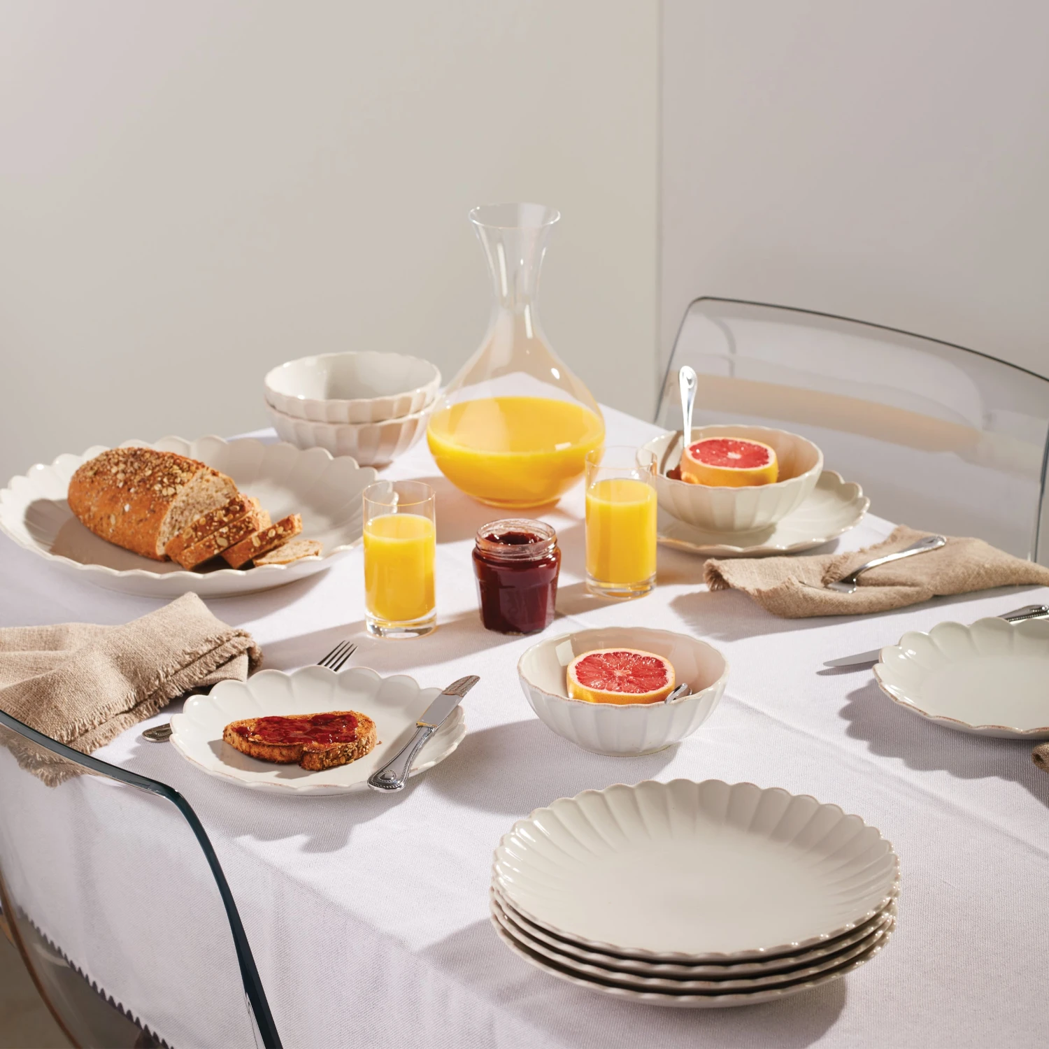 893477_w11.jpg Lenox French Perle Scallop Platter Dinnerware